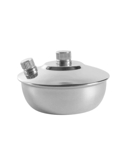 LAMPARINA ALCOOL INOX  70ML REAB.LATERAL REF.5016