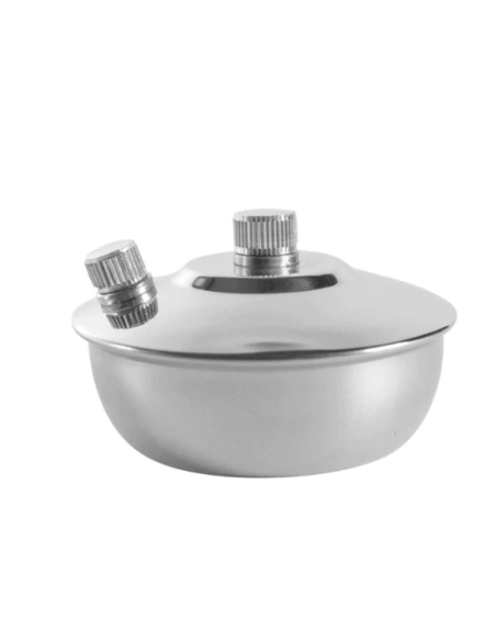 LAMPARINA ALCOOL INOX  70ML REAB.LATERAL REF.5016