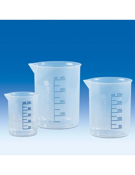 K COPO GRADUADO C/BICO  400ML PP GRAD.AZUL VIT 611-081